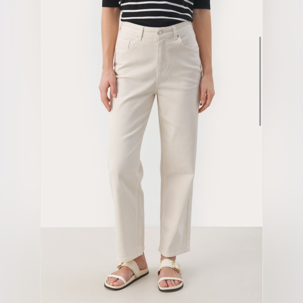 Part Two High Rise Cream Jeans